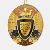 Gold Romans 8:14, Sons of God Keramisch Ornament (Links)