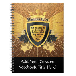 Gold Romans 8:14, Sons of God Notitieboek