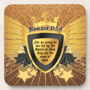 Gold Romans 8:14, Sons of God Onderzetter
