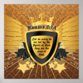 Gold Romans 8:14, Sons of God Poster (Voorkant)