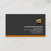 Gold Rooftop Lijst Construction Contractor Visitekaartje (Achterkant)