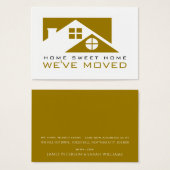 Gold Rooftop, wijziging adreskaart Visitekaartje (Voorkant /achterkant)