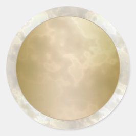 Gold Roos 2 marmer Ronde Sticker