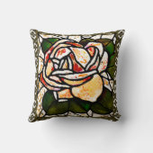  Gold Roos Art Deco Kussen (Achterkant)