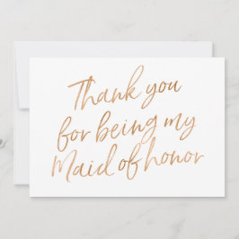 Gold Roos "Bedankt dat je mijn eerbewijs bent" Bedankkaart