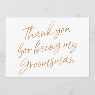 Gold Roos "Bedankt dat je mijn huisvrouw bent" Bedankkaart