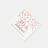 Gold Roos Confetti 30 & Fabulous Servet (Hoek)