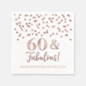 Gold Roos Confetti 60 & Fabulous Servet (Voorkant)