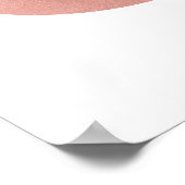 Gold roos folie ampersand art prints (Hoek)