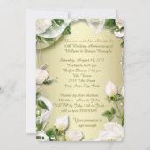 Gold Roos Foto 50th Wedding Jubileum Party Kaart (Achterkant)