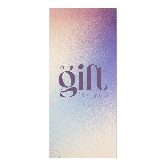 Gold Roos Glitter Elegant Trendy Gift Certificate Reclamekaart (Voorkant)