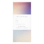 Gold Roos Glitter Elegant Trendy Gift Certificate Reclamekaart (Achterkant)