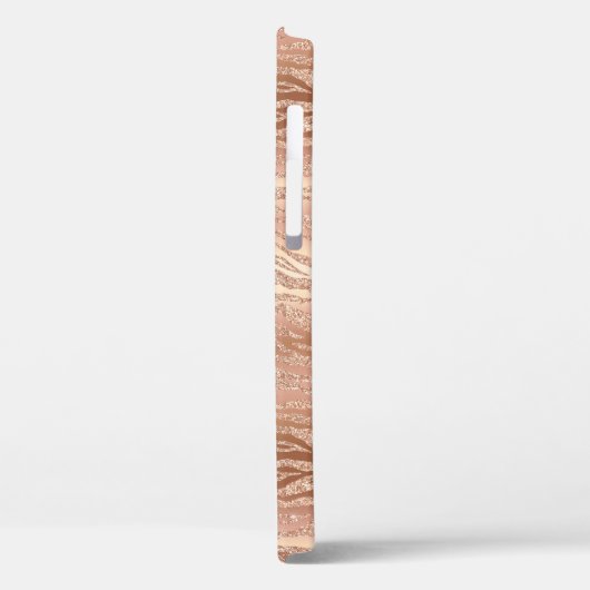  Gold Roos Glitter Metallic Chic Girly Case-Mate iPhone Case (Achterkant / Links)