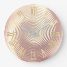 Gold Roos Gold Silk Pink Peach Glass Roman Nummers