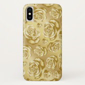 Gold Roos iPhone Case (Achterkant)