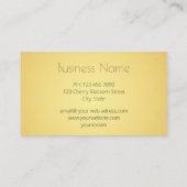 Gold Roos Mandala Pattern Visitekaartje (Achterkant)