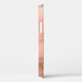 Gold Roos Marble - Elegant Monogram Case-Mate iPhone Case (Achterkant / Rechts)