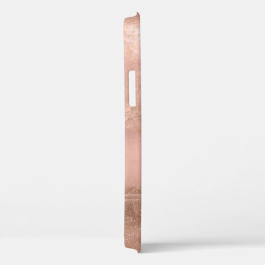 Gold Roos Marble - Elegant Monogram Case-Mate iPhone Case (Achterkant / Rechts)