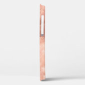 Gold Roos Marble - Elegant Monogram Case-Mate iPhone Case (Achterkant / Links)