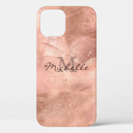 Gold Roos Marble - Elegant Monogram Case-Mate iPhone Case