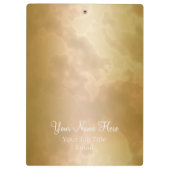 Gold Roos Marble Personalized Clip Board Klembord (Achterkant)