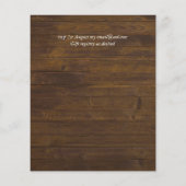 Gold Roos Metallic Wedding Invitations (Achterkant)