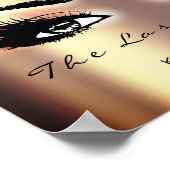 Gold Roos Name Makeup Artist Beauty Studio Lashe Poster (Hoek)