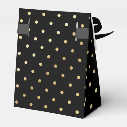 Gold Roos op zwarte doos Bedankdoosjes (Achterkant)