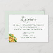 Gold Roos Reception Kaart (Voorkant / Achterkant)