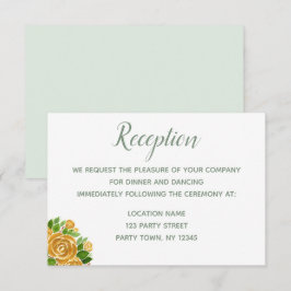 Gold Roos Reception Kaart