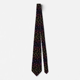 Gold Roos Roze Paarse Muzieknoten Necktie Stropdas