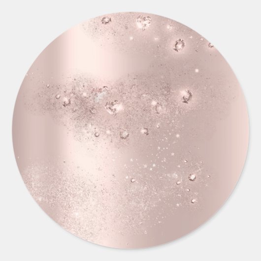 Gold Roos Spark Hartelijk dank, fijn Vrijgezellenf Ronde Sticker (Voorkant)