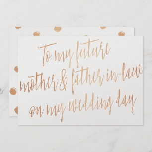 Gold Roos "Voor mijn toekomstige moeder en schoonv Kaart