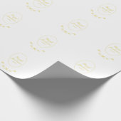 Gold Roos Wedding Cadeaupapier (Hoek)