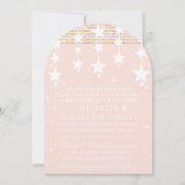 Gold Roos Wedding Chalkboard onder de sterren Kaart (Voorkant)