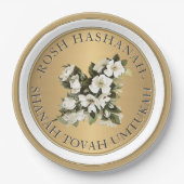 Gold Rosh Hashanah Jwish New Year Shanah Tovah P Papieren Bordje (Voorkant)