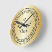 Gold Round Tuit Ronde Klok (Hoek)