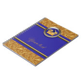 Gold & Royal Blue Crown Elegant Storybook Journal Notitieboek (Linkerzijde)