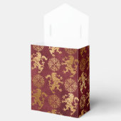 Gold Royal Burgunde Lions Favor Bedankt Bedankdoosjes (Geopend)