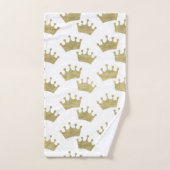 Gold Royal Crowns Fairytale Prince Storybook Bad Handdoek (Handdoek)