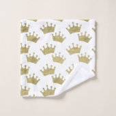 Gold Royal Crowns Fairytale Prince Storybook Bad Handdoek (Wasdoekje)