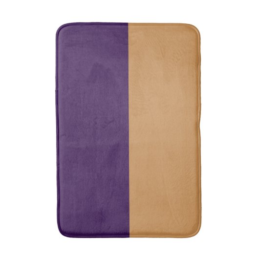 Gold & Royal Paars Stripe Badmat (Voorkant Verticaal)