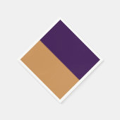 Gold & Royal Paars Stripe Birthday Party Servet (Hoek)