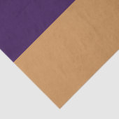 Gold & Royal Paars Stripe Birthday Party Tissuepapier (Detail)