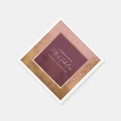 Gold & Roze 40e verjaardag Servet (Hoek)