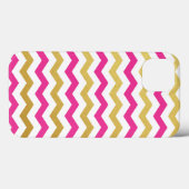 Gold & Roze Chevron Pattern iPad Case (Achterkant (horizontaal))