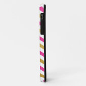 Gold & Roze Chevron Pattern iPhone Case (Achterkant/links)
