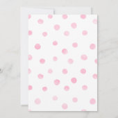 Gold & Roze Floral Cake 1e verjaardag Uitnodiging (Achterkant)