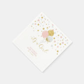 Gold & Roze Het is een meisje Baby shower Napkins Servet (Hoek)