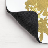 Gold Rozen Faux Folie Elegant Moderne Floral Glam Muismat (Hoek)